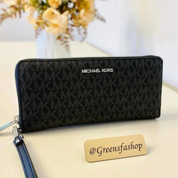 Michael kors large continental wallet in black signature new - Picture 6 of 6
